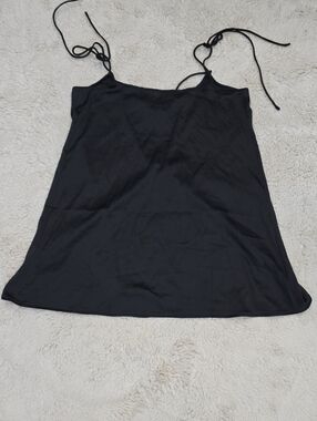 Black Tie-Strap Cami Top